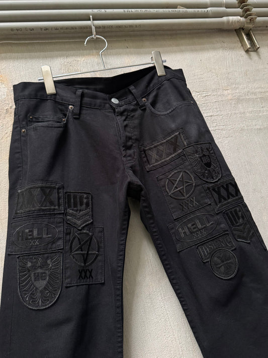 Hysteric Glamour Multi Patch “Hell” Denim (32W)