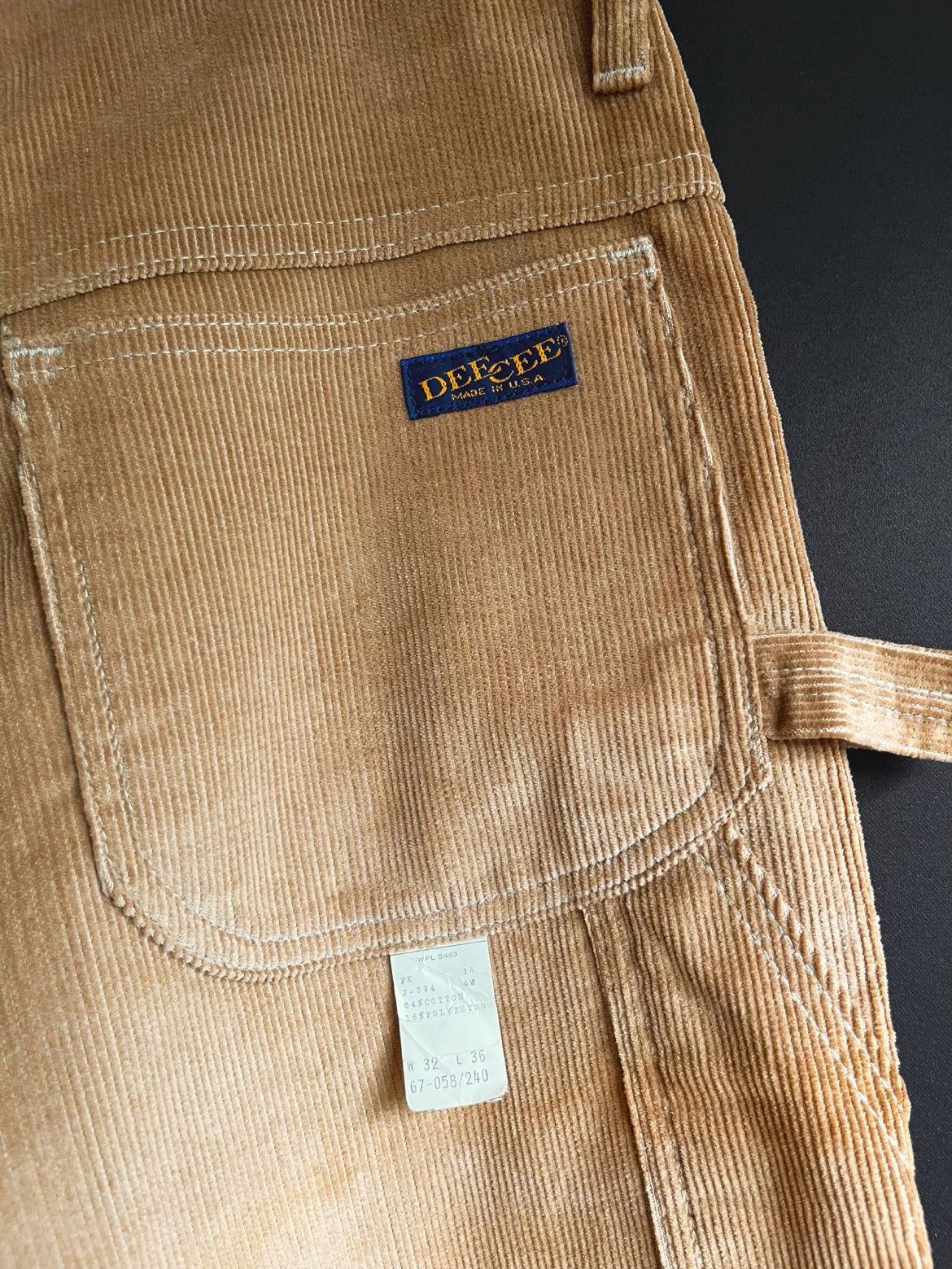 Deadstock 70s Deecee Carpenter Corduroys (31W)